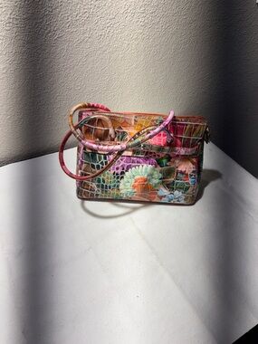 Casal Multicolor Floral Embossed Crossbody Bag - Women